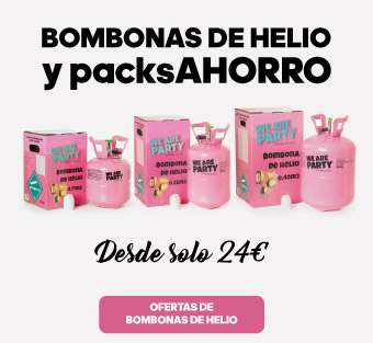 Bombonas de helio y packs ahorro