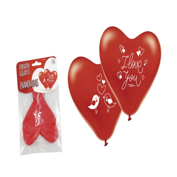 Corazón metálico gigante Rojo. Love You and love this balloon.
